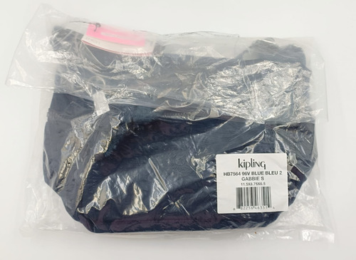 Kipling Bolso Gabbie S Chica Crossbody Mujer Original Blue Bleu 2 Liso Plata Azul Oscuro