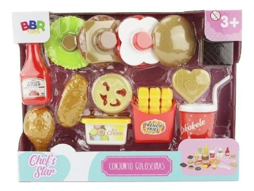 Brinquedo Lanchinho Guloseimas E Comidinha Chefs Star R2961