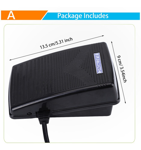 Eu Plug 220v Casa Máquina De Coser Pedal De Control De Pies