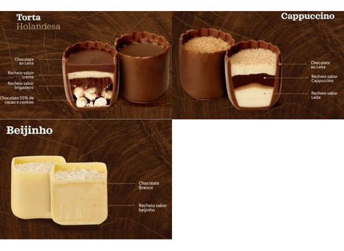 Petit Parfait Chocolates Cacau Show Amargo Com Sem Agregado Caixa