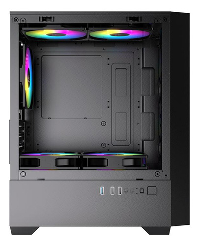 Gabinete Gamer Acegeek Stratus Mesh, Mid-tower, Lat De Vidro