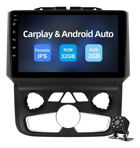 Estéreo Carplay Para Dodge Ram 1500 2014-2019 A/a Auto Gps