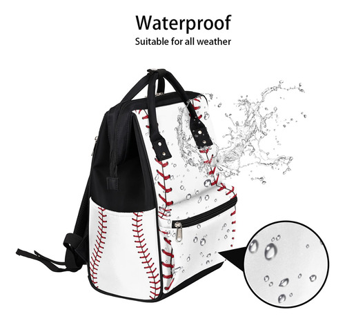 Mochila De Pañales Impermeable Para Viajes Con Gran Capacida