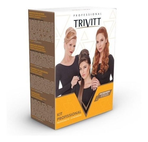 Imagem 3 de 8 de Kit Hidratação Trivitt Profissisional Itallian Reconstrução