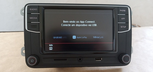 Central Multimídia Vw Rcd 330 Plus Carplay E Android Auto
