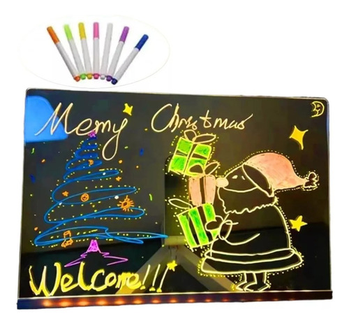 Tablero De Dibujo Luminoso Escrito A Mano Para Niños Diy