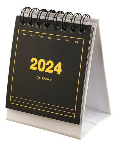 Calendario 2024, Mini Calendario De Negro Sobre Blanco