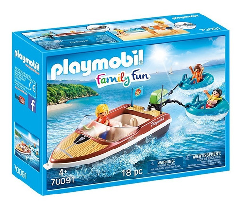Playmobil Lancha Con Flotadores 70091 Family Fun Edu