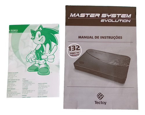 Master System Evolution 132 Jogos Cib Completíssimo Preto