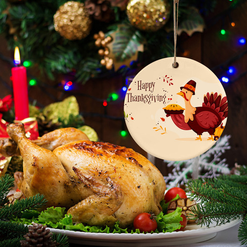 Adorno Navideño, 20 Piezas, Diseño De Pavo De Acción De Grac