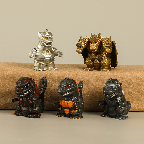 5 Unidades De Muñecos De Acción Mecha Godzilla Con Forma De