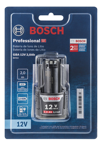 Batería Herramientas Bosch Gba 12v 2.0 Ah ( Blister )