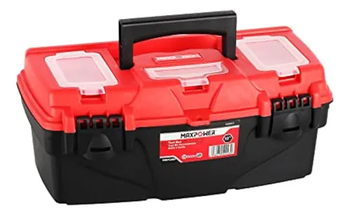 Maxpower 13-inch Tool Box, Small Toolbox With