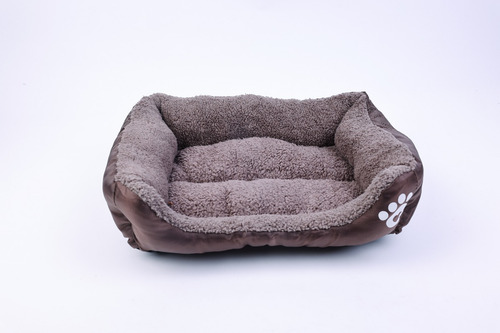 Cama Chica De Lujo Para Mascotas 45cm*33cm*12cm Color Café