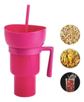 Comprar Vaso Botanero Micheladas Plástico 1l Con Popote 28 Cm