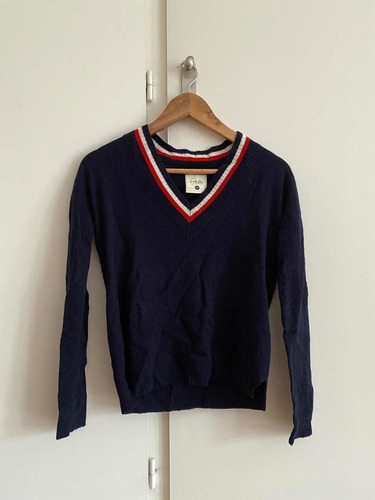 Sweater Azul Blanco Y Rojo No Tommy Hilfiger Abercrombie Mng
