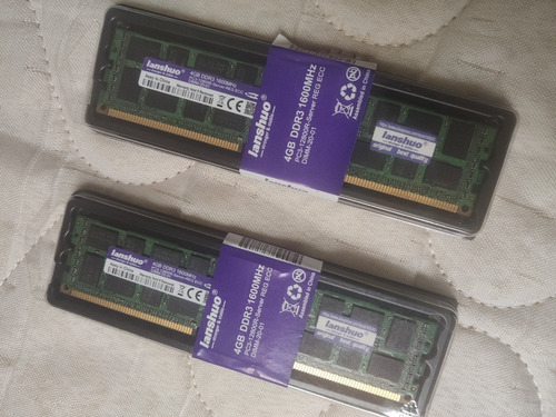 Kit 2x 4gb Memória Ram (servidor) Ecc Ddr3 1600mhz (p/ X79)
