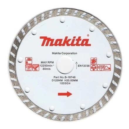 Imagem 2 de 3 de Disco Rebolo Diamantado 125x20mm B-16748 Makita