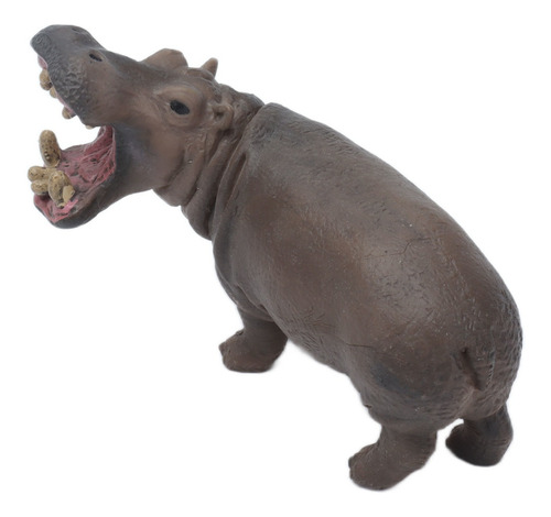 Juguete De Animal Modelo Hipopótamo, Plástico Sólido, De Sim