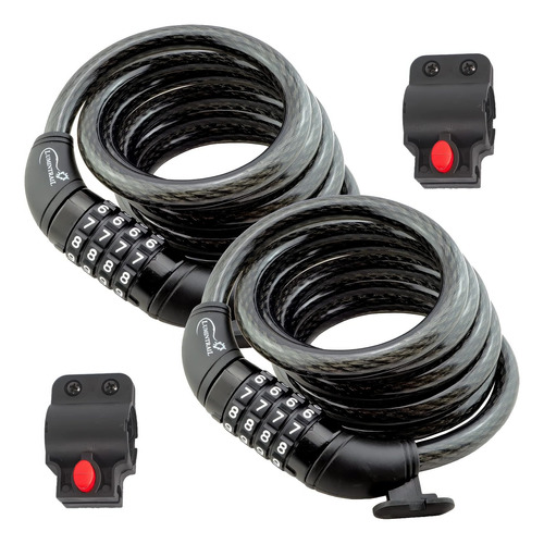 Cable De Candado Combinado Para Bicicletas Lumintrail, Canda