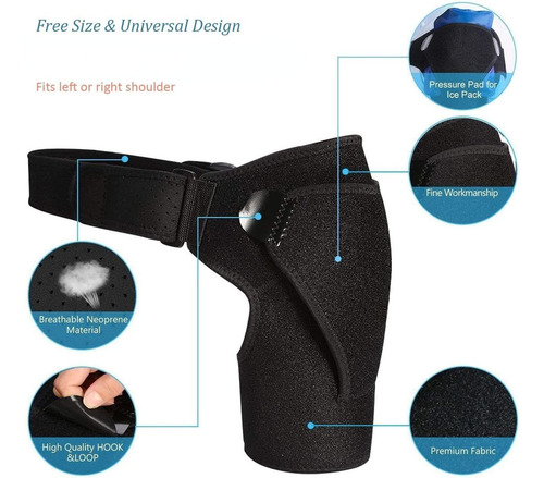 Soporte Hombro Con Almohadilla Presión Para Hombres Mujeres