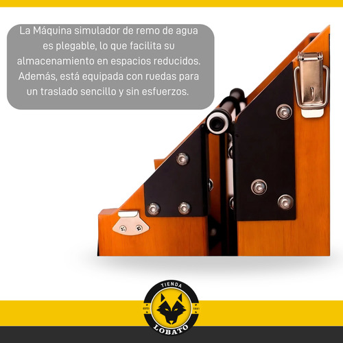 Simulador De Remo De Agua Resistencia 4 Niveles Con Monitor