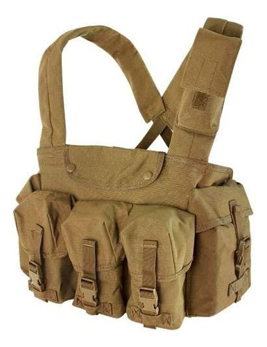 Elite Cr-498 7 Pocket Chest Rig Coyote Marrón