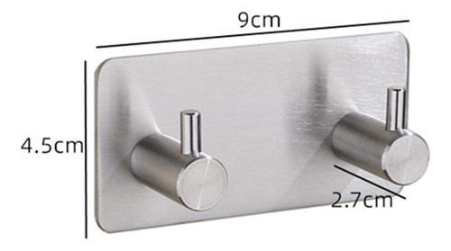 2 Ganchos Adhesivos Para Colgar Ganchos De Pared Sliver