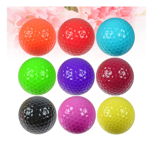 Navidad Pelotas De Golf Coloridas Para Practicar, 9 Unidades