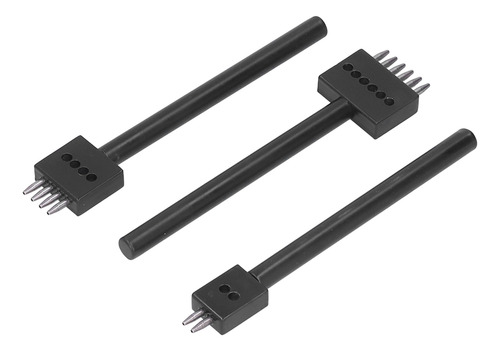 Juego De 3 PĂșas Para Perforar Hileras De Cuero Para Bricolaj