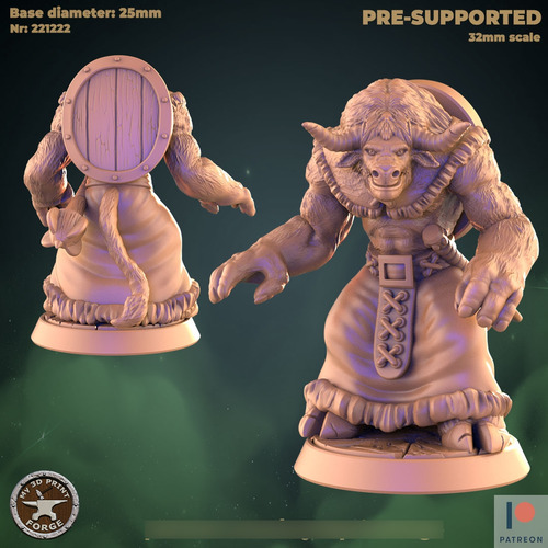 Miniatura Tauren Chamán Masculino World Of Warcraft