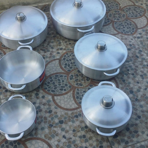 Juegos De 6 Paila Tapa Aluminio 38 Al 20