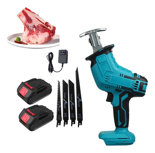 Sierra For Cortar Madera, Plástico Y Hueso Con Batería Doble