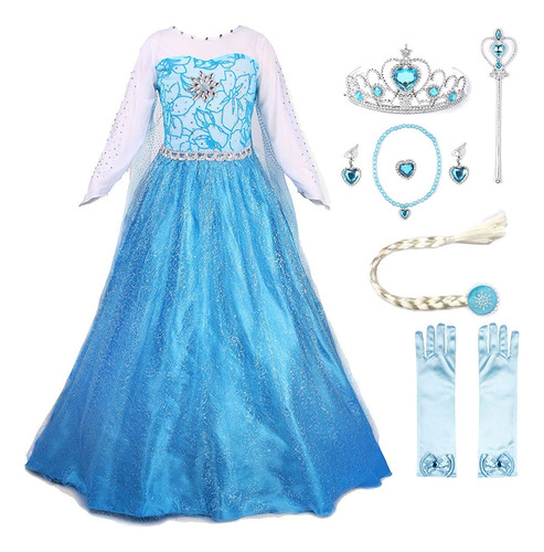 Jerrisapparel - Vestido De Fiesta De Reina De Nieve, Disfraz