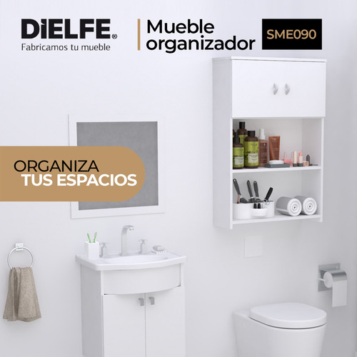 Mueble Colgante Organizador Resistente Sobre Inodoro Baño
