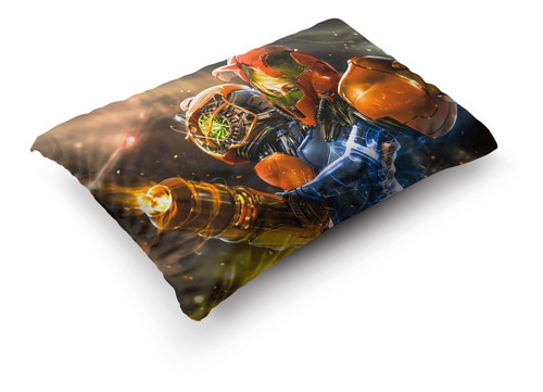 Imagen 3 de 5 de Funda De Almohada Super Metroid 70x45cm Vudú Love