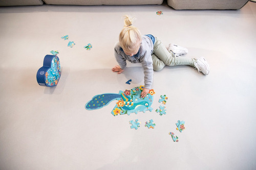 Puzzle 40pcs Con Forma, Pavo Real Scratch Europe