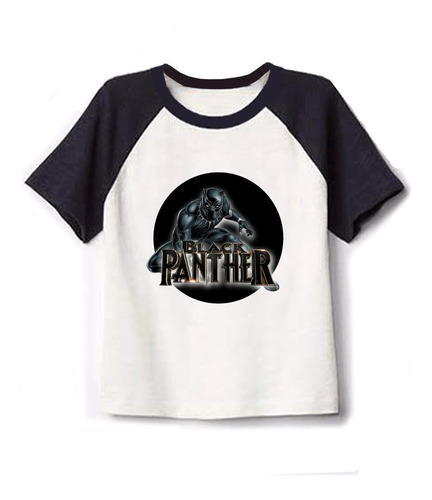 Remera Combinada Pantera Negra !