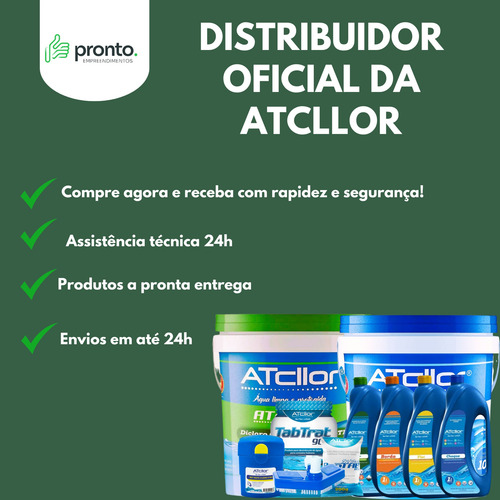 Cloro Algicida Para Piscina 3 Em 1 Atcllor 10kg
