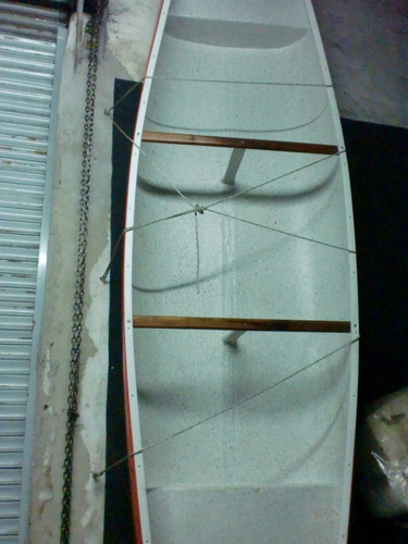 Canoa Canadiense Recortada Con Espejo Olympic Marine 4.9 Mts