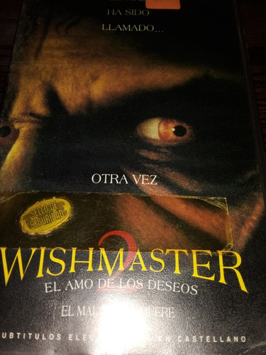 Wishmaster 2 Y 3 En Vhs Originales Para Coleccionistas