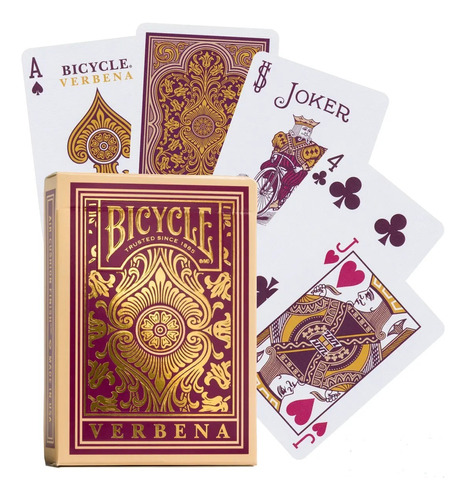 Bicycle Verbena Baraja Naipes Poker Juego Mesa Dorado