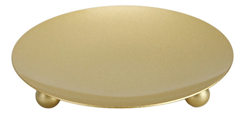 Bandeja De Metal Para Velas, 4 Unidades, Placa, Color Dorado