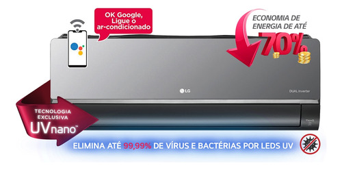 Ar Condicionado Split LG 12000 Btus Frio 220v S3nq12jar1k