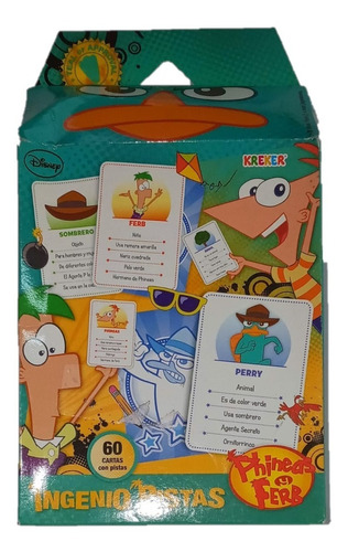 Juego De Cartaskreker Ingenio Pistas Phineas Phineas Y Ferb