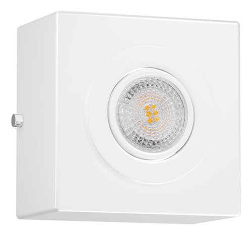 10x Spot Sobrepor Dicroica Alumínio Teto Beiral Cor Branco Mf270 Mega Forte Iluminação