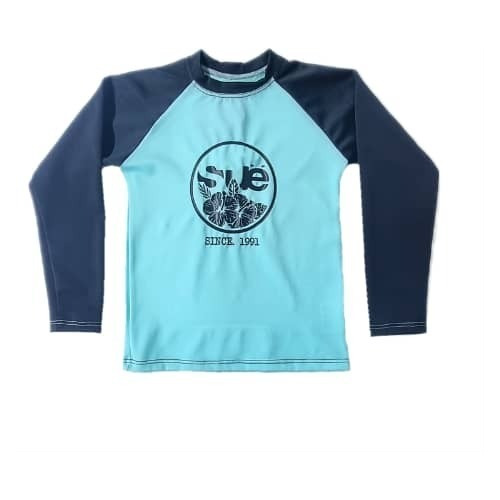 Camisa De Agua Infantil Swimming Kids Azul Y Celeste