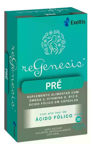 Regenesis Pré Com 30 Cápsulas Sem Sabor