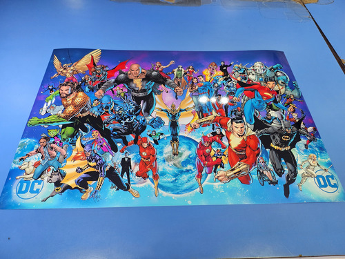 Poster De Todos Los Superheroes De Dc Comics