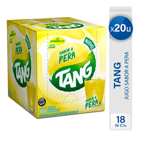 Jugo Tang Pera En Polvo Bajo En Sodio X20 U - Mejor Precio